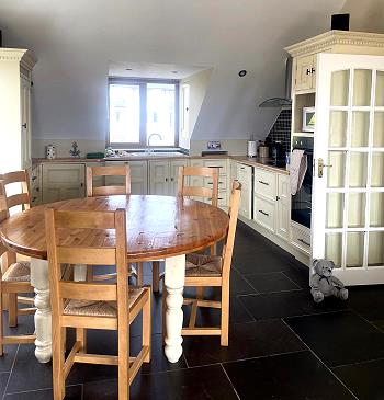 Kitchen and dining area